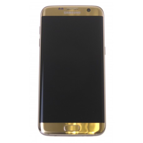 Samsung Galaxy S7 Edge G935F LCD displej + dotyková plocha + rám zlatá - originál