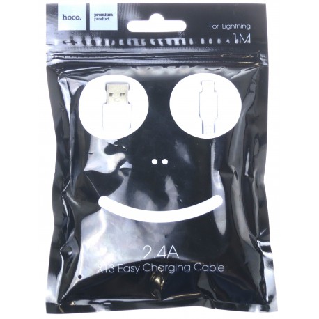 hoco. X13 lightning töltőkábel 1m fehér