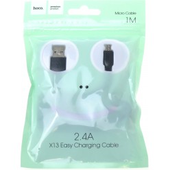 hoco. X13 charging cable microUSB 1m black