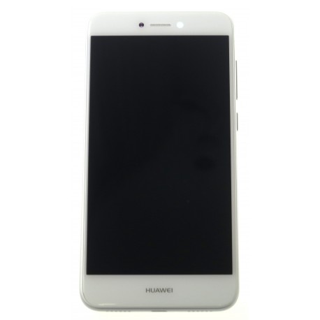 Huawei P9 Lite (2017) LCD displej + dotyková plocha + rám + malé diely biela - originál