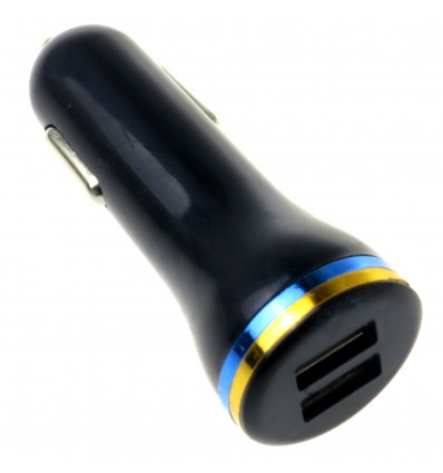 USB Autonabíječka (2xUSB 2.1A + 1A) černá