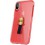 hoco. Apple iPhone X Transparent cover with magnetic finger holder red