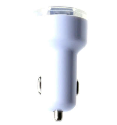 USB Autonabíječka (2xUSB 2.1A + 1A) bílá