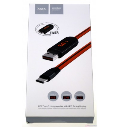 hoco. U29 charging cable type-c red