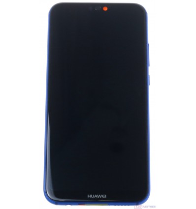 Huawei P20 Lite LCD displej + dotyková plocha + rám + malé diely modrá - originál