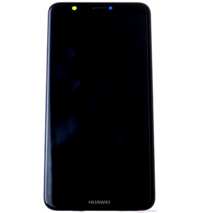 Huawei P Smart LCD displej + dotyková plocha + rám + malé diely čierna - originál
