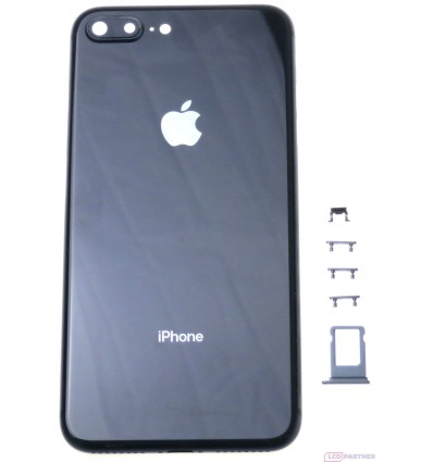 Apple iPhone 8 Plus Battery cover + middle frame black