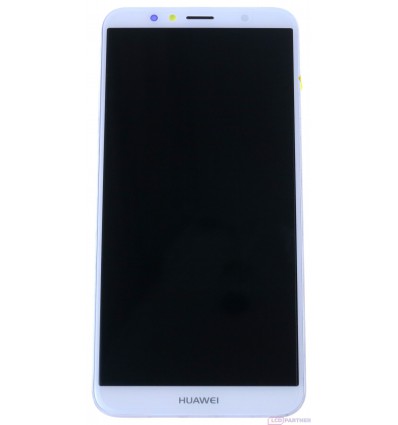 Huawei Y6 (2018), Y6 Prime (2018) LCD + touch screen + frame + small parts white - original