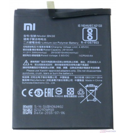 Xiaomi Mi A2 Baterie BN36