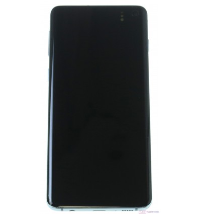 Samsung Galaxy S10 G973F LCD kijelző + érintő +keret zöld - eredeti