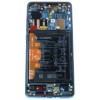 Huawei P30 Pro (VOG-L09) LCD displej + dotyková plocha + rám + malé díly modrá - originál
