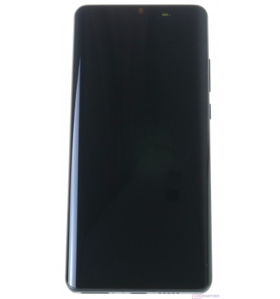 Huawei P30 Pro (VOG-L09) LCD + érintőképernyő + keret + kis alkatrészek fekete - eredeti