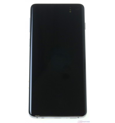 Samsung Galaxy S10 G973F LCD + touch screen + front panel weiss - original