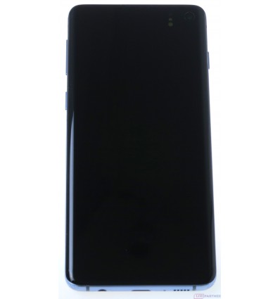 Samsung Galaxy S10 G973F LCD displej + dotyková plocha + rám modrá - originál