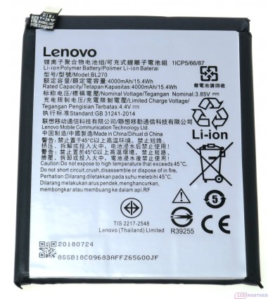 Lenovo K6 Note, K8 Note, Lenovo Moto E5, Moto G6 Play Battery BL270