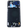 Samsung Galaxy A70 SM-A705FN LCD kijelző + érintő +keret fekete - eredeti