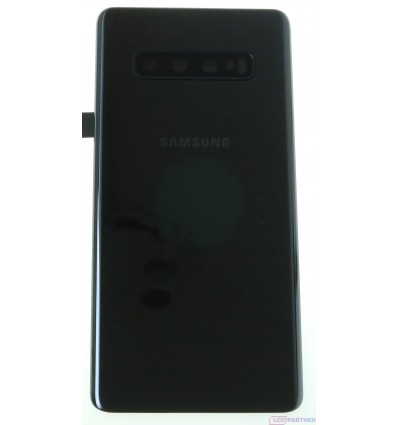 Samsung Galaxy S10 Plus G975F Akkumulátor fedél ceramic fekete - eredeti