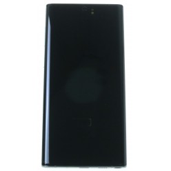 Samsung Galaxy Note 10 N970F LCD displej + dotyková plocha + rám strieborná - originál