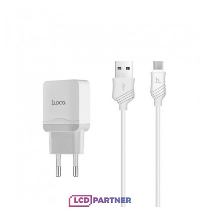 hoco. C22A charger set mit mikroUSB Kabel weiss
