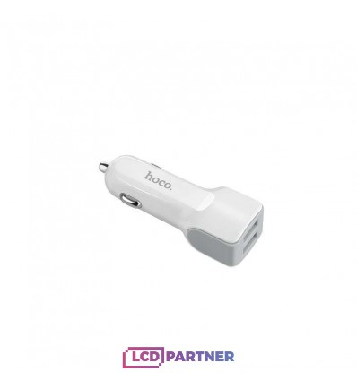 hoco. Z23 dual USB autós töltő lightning kábellel fehér