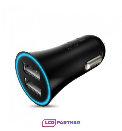 hoco. UC204 autonabíječka dual USB černá