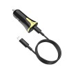hoco. Z31A lightning kábel autonabíjačka s USB vstupom PD+QC 3.0 18W čierna