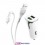 hoco. Z31 USB port with lighting cable car charger QC 3.0 18W white