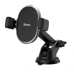 hoco. S12 car holder + wireless fast charger black