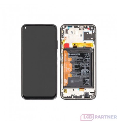 Huawei P40 Lite (JNY-L21A, JNY-L01A, JNY-L21B) LCD + touch screen + Rahmen + Kleinteile schwarz - original