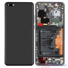 Huawei P40 Pro (ELS-N04, ELS-NX9) LCD + touch screen + frame + small parts black - original