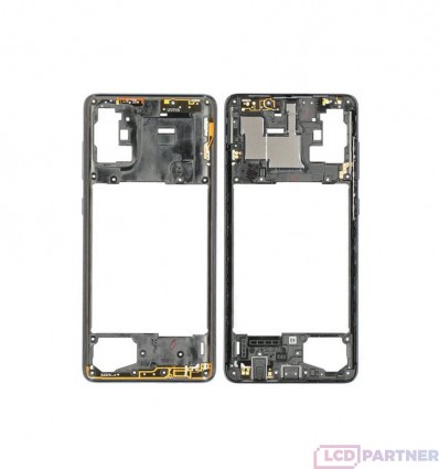 Samsung Galaxy A71 SM-A715F Rám stredový čierna - originál