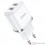 hoco. N4 dual USB charger white