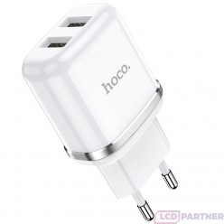 hoco. N4 nabíječka dual USB bílá