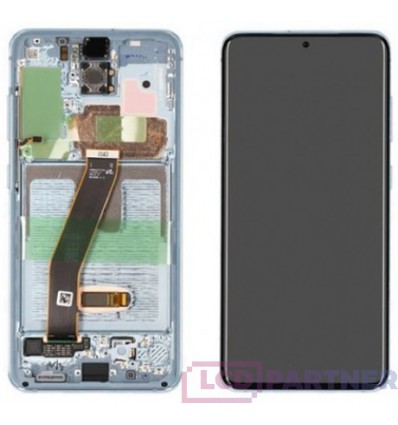 Samsung Galaxy S20 SM-G980F LCD + touch screen + front panel blau - original