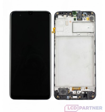 Samsung Galaxy M31 SM-M315F LCD displej + dotyková plocha + rám černá - originál