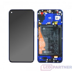 Huawei Nova 5T (YAL-L21) LCD displej + dotyková plocha + rám + malé diely modrá - originál