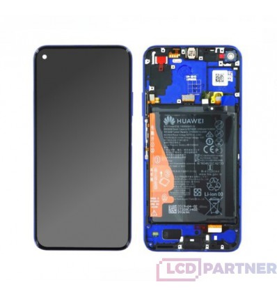 Huawei Nova 5T (YAL-L21) LCD + touch screen + Rahmen + Kleinteile blau - original