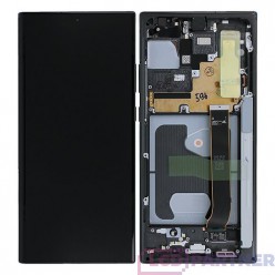 Samsung Galaxy Note 20 Ultra N986 LCD kijelző + érintő +keret fekete - eredeti