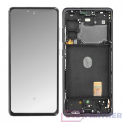 Samsung Galaxy S20 FE SM-G780F LCD displej + dotyková plocha + rám modrá - originál