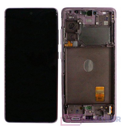 Samsung Galaxy S20 FE SM-G780F LCD displej + dotyková plocha + rám růžová - originál