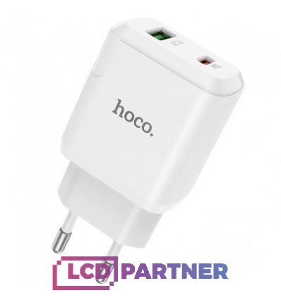 hoco. N5 dual port charger 20W white