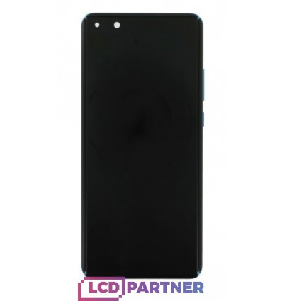 Huawei P40 Pro (ELS-N04, ELS-NX9) LCD displej + dotyková plocha + rám + malé diely modrá - originál