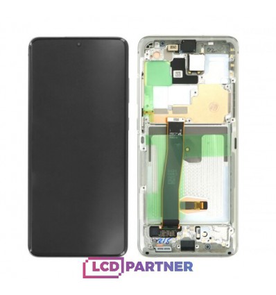 Samsung Galaxy S20 Ultra SM-G988F LCD + touch screen + front panel white - original