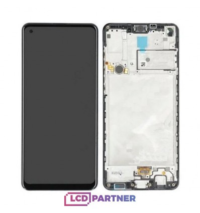 Samsung Galaxy A21s SM-A217F LCD displej + dotyková plocha + rám černá - originál