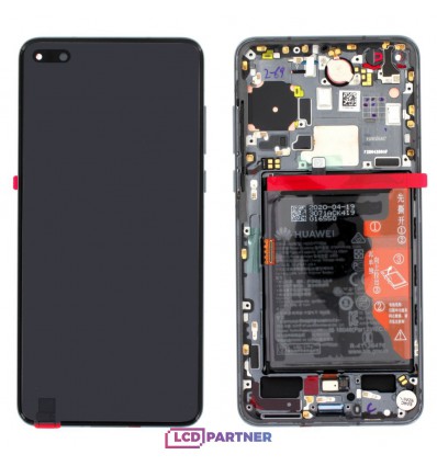 Huawei P40 (ANA-LX4, ANA-LNX9) LCD + touch screen + frame + small parts black - original