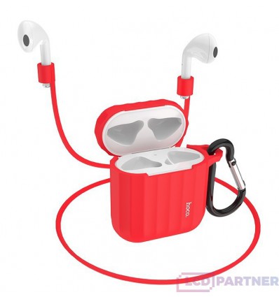 hoco. Airpods 1/2 WB10 Silikonhülle rot