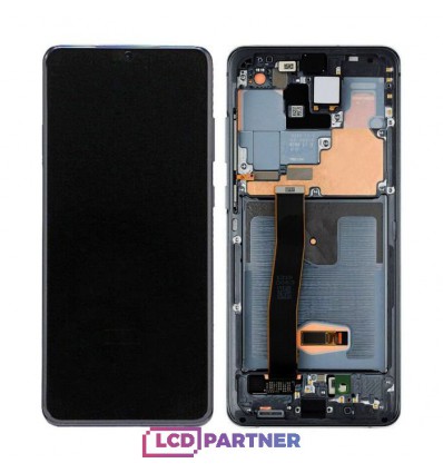 Samsung Galaxy S20 Ultra SM-G988F LCD displej + dotyková plocha + rám černá - originál