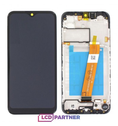 Samsung Galaxy A01 (SM-A015F) LCD displej + dotyková plocha + rám černá - originál