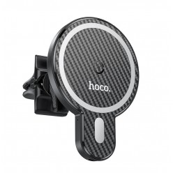 hoco. CA85 wireless magnetic charging car holder black