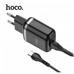 hoco. N3 single USB charger set type-c 18W black